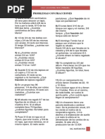 Problemas Con Fracciones Primaria