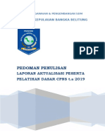 Panduan Penulisan Laporan Latsar Cpns T.A 2019 (Edited)