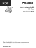 Panasonic KX Hdv130 Administrator Guide