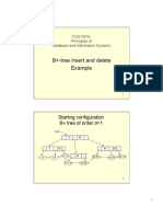 B+-Tree Insert and Delete Example