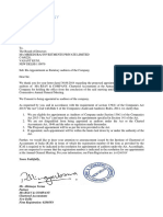 Consent Letter of Auditor-MREEDURAJ-FINAL