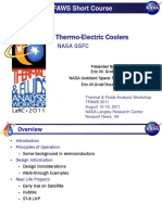 Thermo-Electric Coolers: TFAWS Short Course