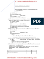 CBSE Class 12 Accountancy Financial Statements of Company PDF