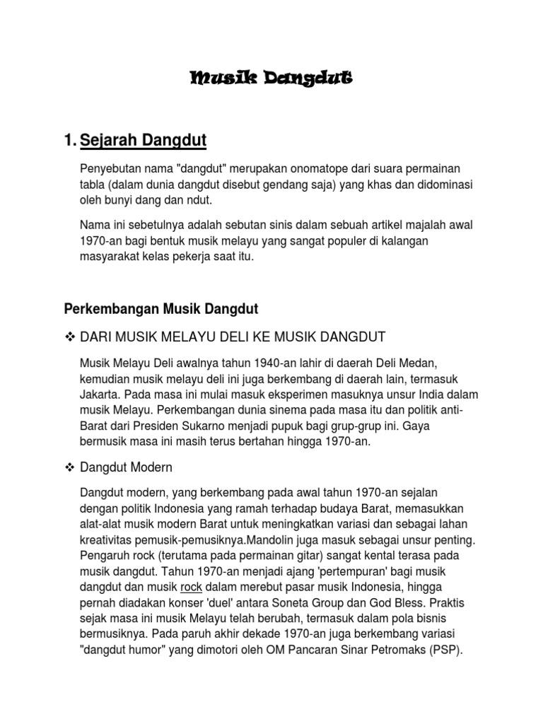 Dapatkan Gambar Presentasi Seni Budaya Musik Dangdut Docx Terupdate by Cikimm.com