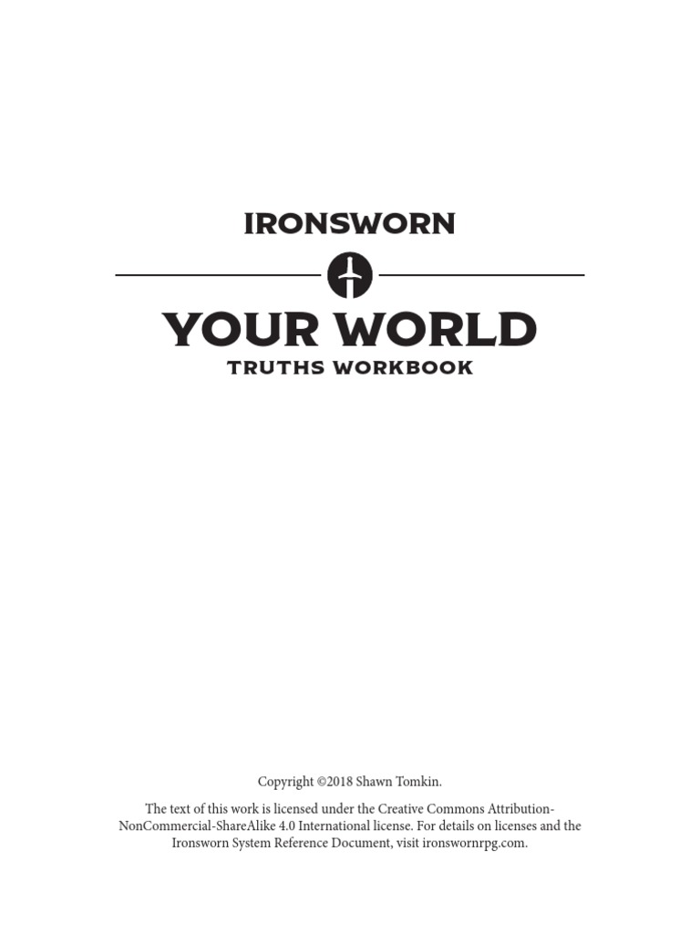 Ironsworn World Workbook (18692385) PDF God