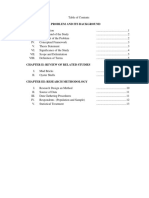 Table of Contents for Research on Alternative Building Materials