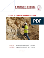 Info Clasificaciones Geomecanicas