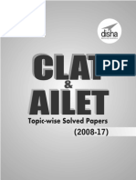 10 Years CLAT & AILET (2008-17) - Disha Experts