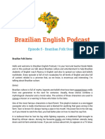 Brazilian English Podcast: Episode 5 - Brazilian Folk Stories