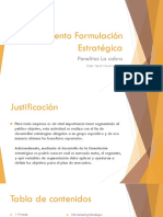 Documento Formulación Estratégica