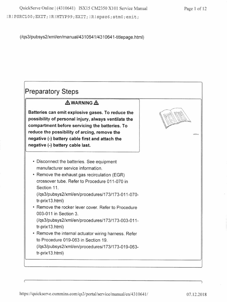 Isx 15 Valve Adjustment PDF