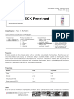 MEGA CHECK Penetrant: Classification: Type 2, Method C