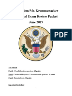 Mr. Thiem/Mr. Krummenacker SS7 Final Exam Review Packet June 2019
