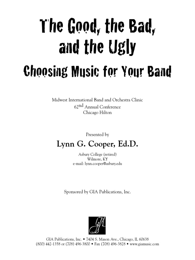 the good the bad and the ugly | Music Education | Classical Music