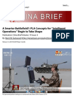 A Smarter Battlefield?: PLA Concepts For "Intelligent Operations" Begin To Take Shape - Brent M Eastwood