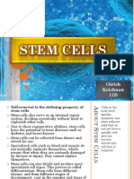 Stem Cells: Girish Krishnan 11B