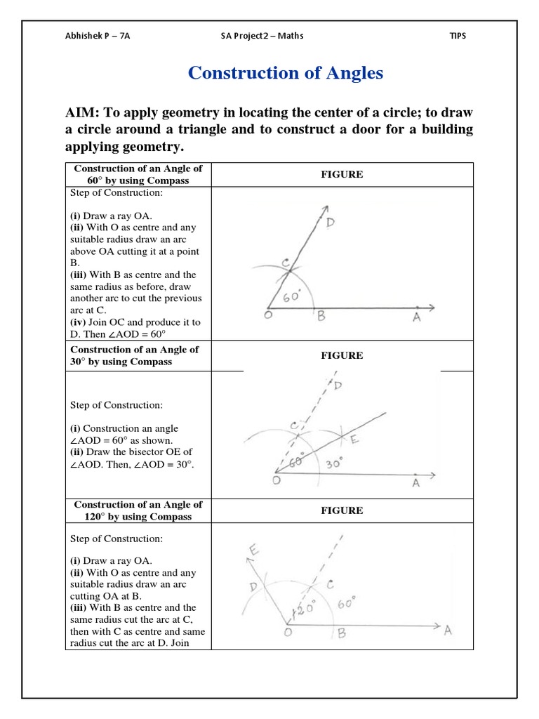 Geometry: Angle and Shape Constructions | PDF | Shape | Geometry