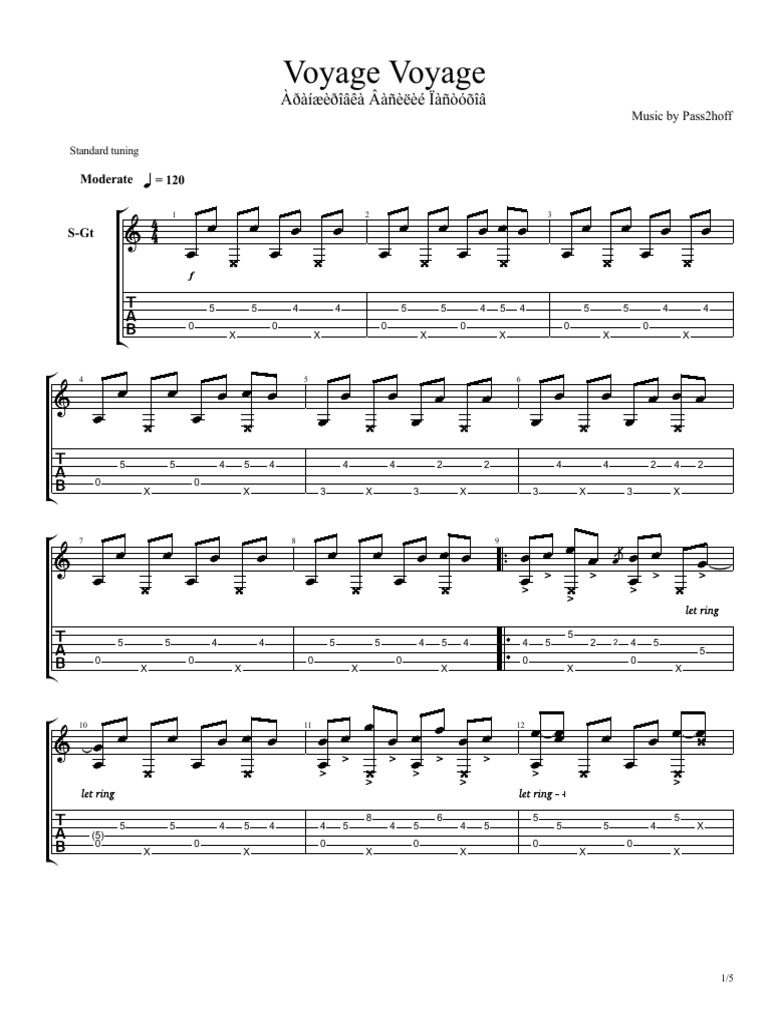Desireless Voyage Voyage Fingerstyle Guitar