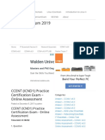 Walden University Online: CCENT (ICND1) Practice Certification Exam - Online Assessment