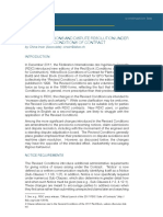 Claim Submissions and Dispute Resolution Under The New Fidic Conditions of Contract