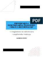 Primijenjena Doktrinarna Teologija Crkava Reformacije - S Naglaskom Na Reformiranu I Anglikansku Tradiciju