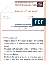 " Design Principles of Traffic Signal ": Tatva Institute of Technological Studies