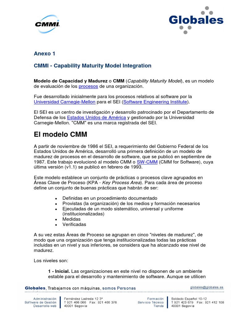 CMMI Capability Maturity Model Integration PDF | PDF