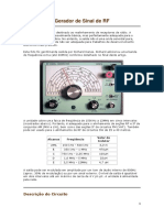 Gerador de Sinal RF para Alinhamento de Receptores