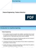 Feature Engineering / Feature Selection