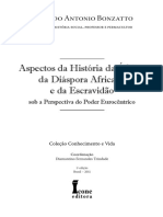 BONZARTO, Eduardo Antonio - Aspectos Da História Da África, Da Diáspora Africana e Da Escravidão Sob A Perspectiva Do Poder Eurocêntrico