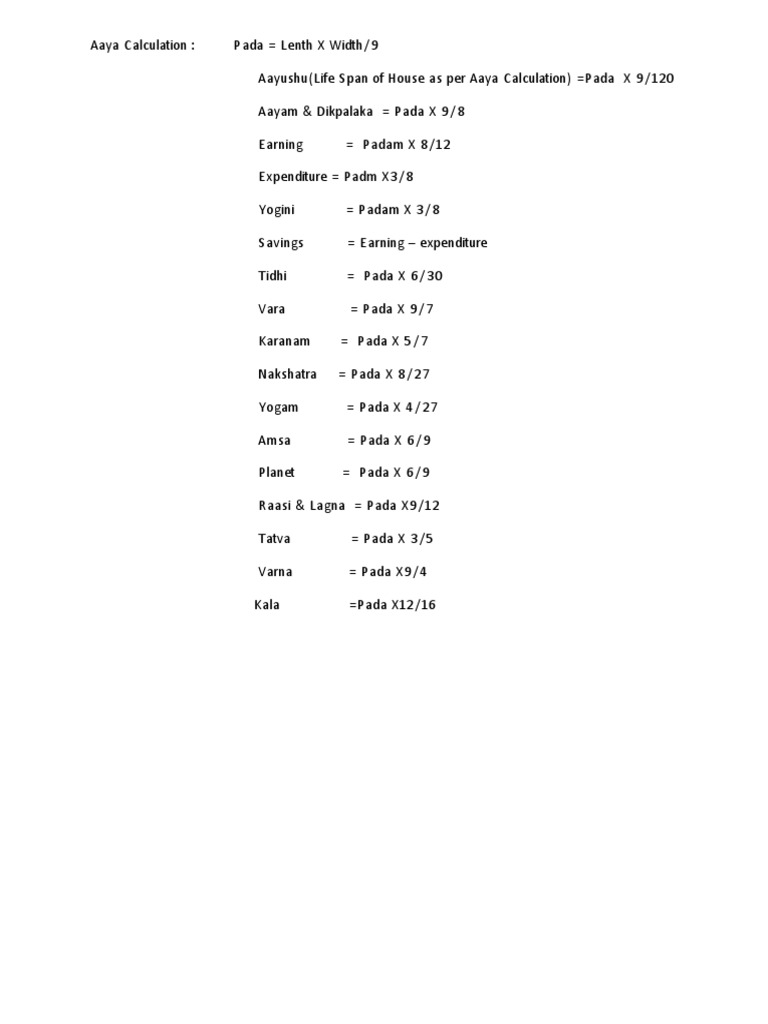 Aaya Calculation | PDF