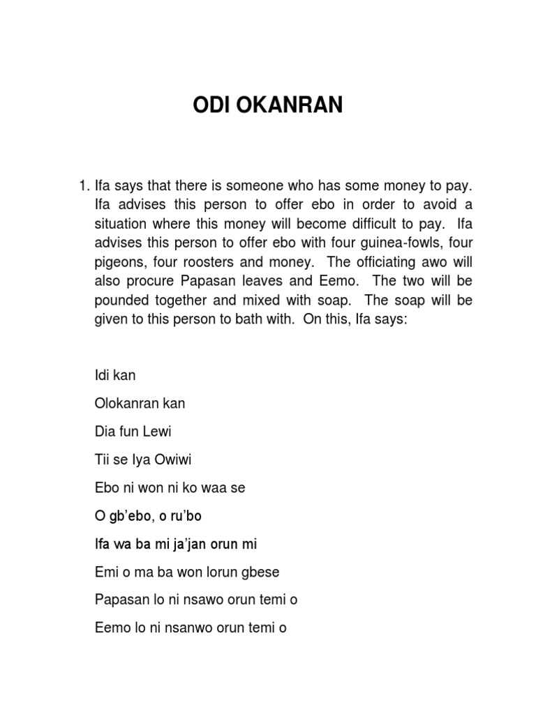 Edikanran Santeria