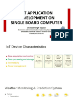 IoT Application Development On Single Board Computer