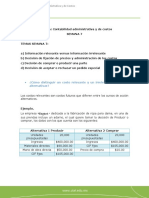 Contabilidad Administrativa y Costos: Relevancia, Fijación de Precios y Decisiones