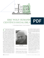 Eric Wolf Humanista y Científico Social Del Siglo XX