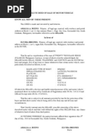 Deed of Absolute Sale - A Sample
