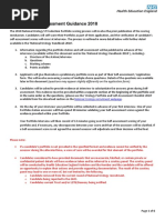 Urology ST3 Portfolio Self-Assessment Guidance 2018