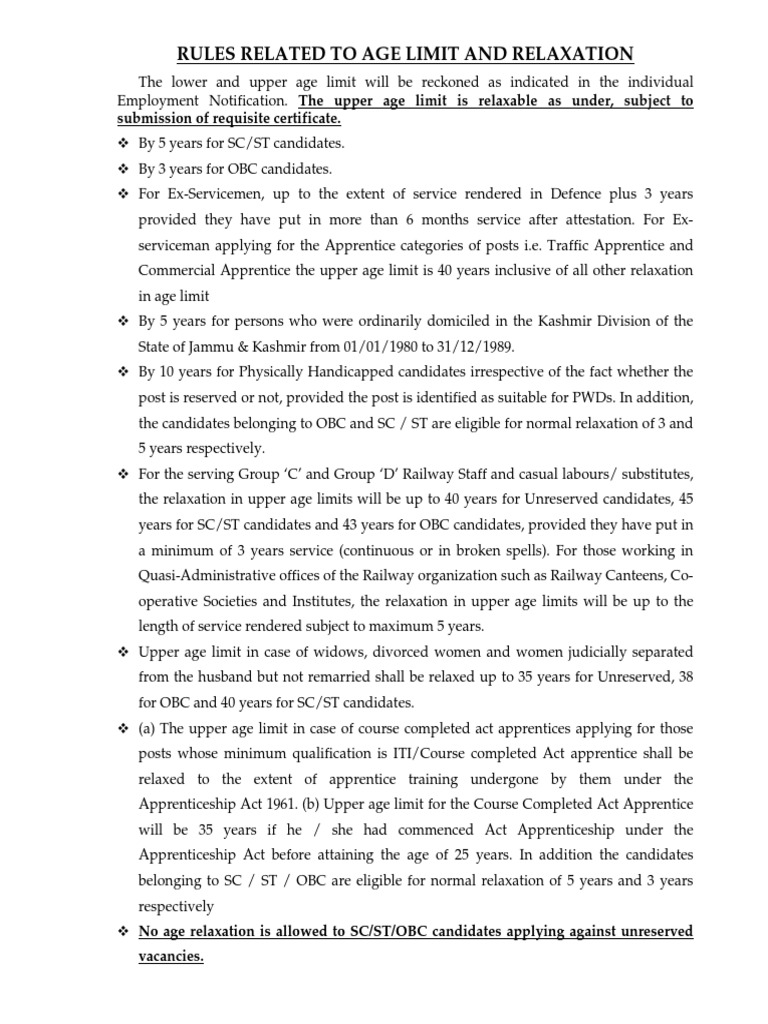 rules-related-to-age-limit-and-relaxation-submission-of-requisite