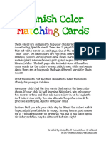 Spanish Color C Cards