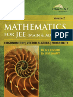 Wiley S Mathematics For IIT JEE Main and AdvancedTrigonometry Vector Algebra Probability Vol 2 Maestro Series Dr. G S N Murti Dr. U M Swamy PDF