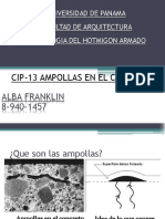 Cip-13 Ampollas en El Concreto