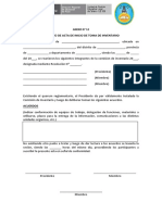 Acta de Inicio de Toma de Inventario