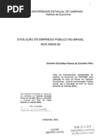 EVOLUÇÃO DO EMPREGO PÚBLICO NO BRASIL NOS ANOS 90