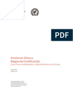 Reglas de Certificación Rainforest Alliance