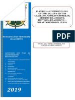 2.1. f. Modelo Plan de Mantenimiento Hatun - Urco - Calca 15 Abril 2019