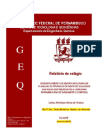 Relatório de Estágio - Carlos Henrique Alves de França