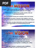 DepEd Mission, Vision, and Core Values | PDF | Philippines | Learning