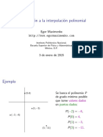 Polynomial Interpolation Introduction Presentation Es