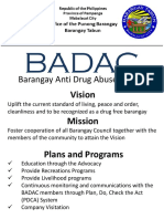 Vision Mission: Barangay Anti Drug Abuse Council