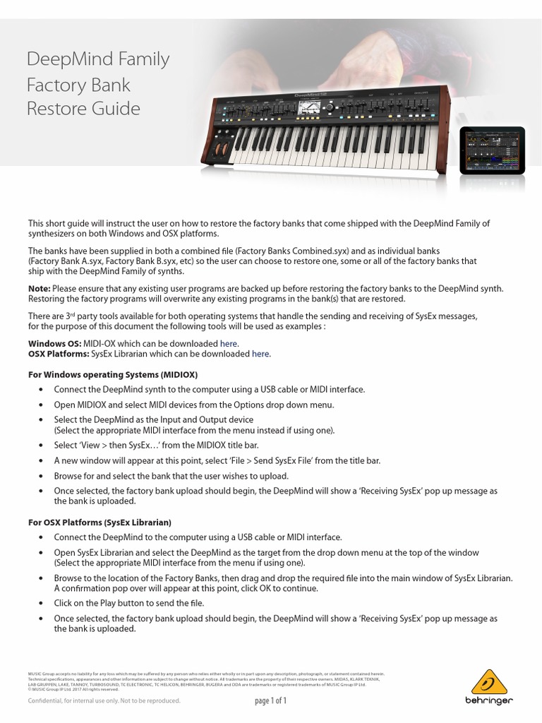 Deepmind Family Factory Bank Restore Guide V1 0 Digital Technology Computers